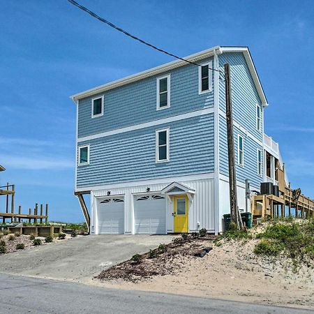 Beachfront Oasis With 2 Large Decks, Bbq And Views! Topsail Beach Exterior photo