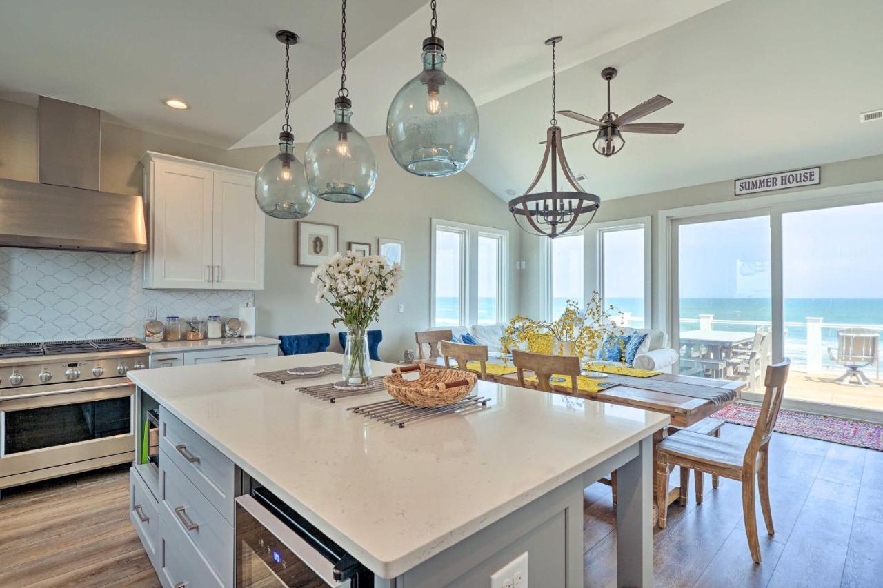 Beachfront Oasis With 2 Large Decks, Bbq And Views! Topsail Beach Exterior photo