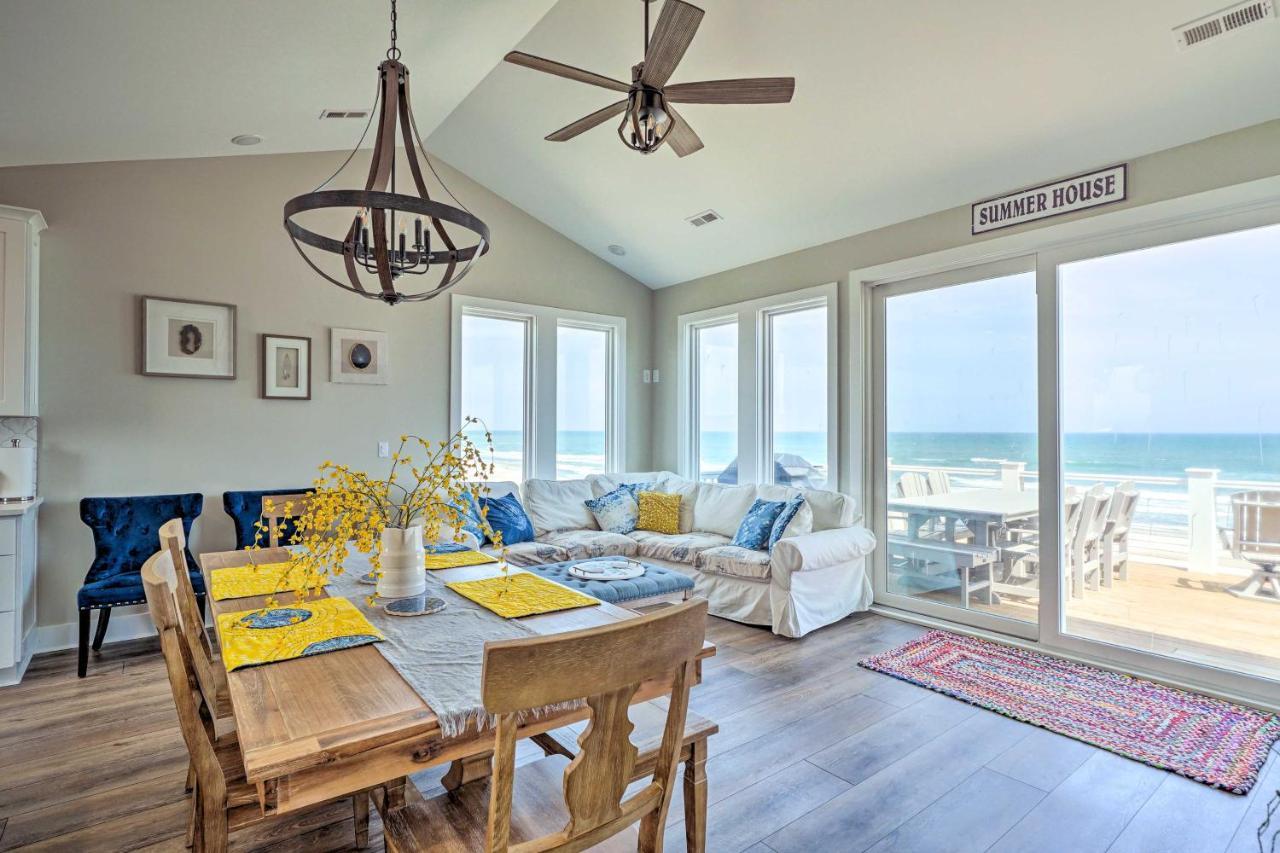 Beachfront Oasis With 2 Large Decks, Bbq And Views! Topsail Beach Exterior photo