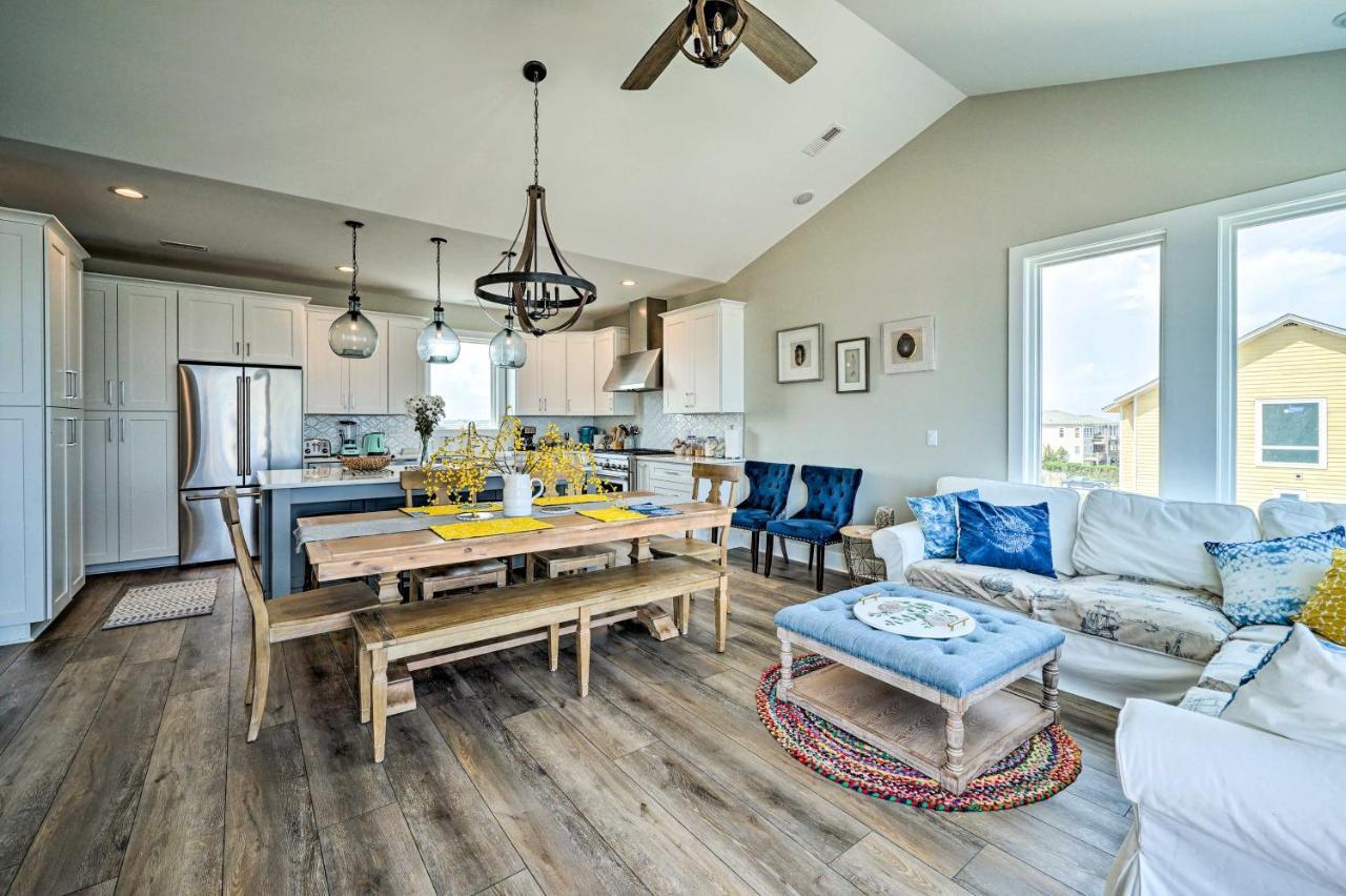 Beachfront Oasis With 2 Large Decks, Bbq And Views! Topsail Beach Exterior photo