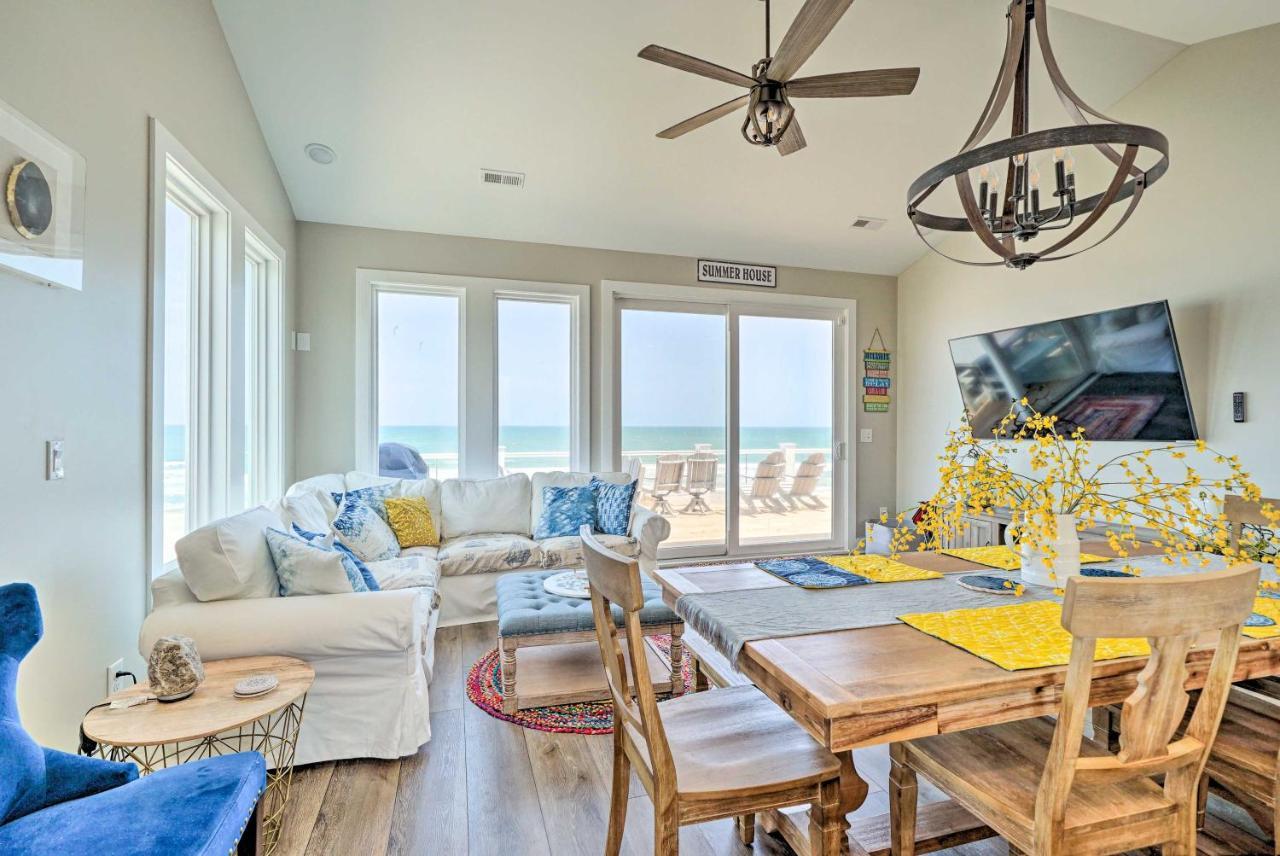 Beachfront Oasis With 2 Large Decks, Bbq And Views! Topsail Beach Exterior photo