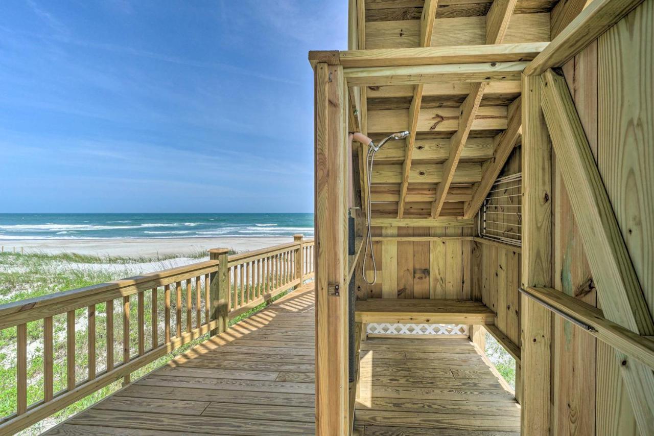 Beachfront Oasis With 2 Large Decks, Bbq And Views! Topsail Beach Exterior photo